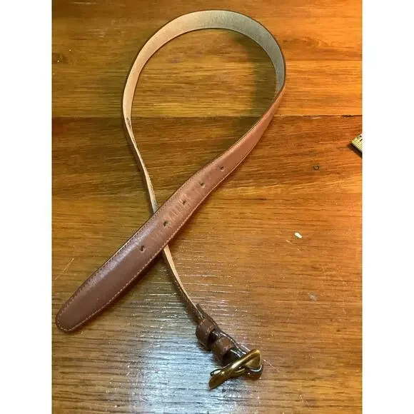 Land’s End Leather Belt Mens size 32” - Picture 3 of 5